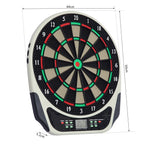 HOMCOM Elektronische Dartscheibe 18 Spiele 8 Spieler LCD Display