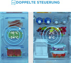 Midea KS-DDX 6.32 WT Side-by-Side Kühl-/Gefrierkombination/ 178,8 cm Hhe/ 254 kWh/Jahr/No Frost/Dual Inverter Compressor/mit 3in1 Wasser-/Eisspender und Wassertank, Dark Inox