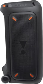 JBL PartyBox 710 - Schwarz – Trag - und rollbarer Bluetooth Party-Lautsprecher mit Lichteffekten – Spritzwassergeschützte, mobile Musikbox