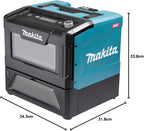 Makita MW001GZ Akku-Mikrowelle 40V max. 350/500 W, 8 l (ohne Akku, ohne Ladegerät)