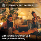 Sony SRS-XG300 - Tragbarer kabelloser Bluetooth-Lautsprecher mit starkem Partysound und Beleuchtung - wasserdicht, 25 Stunden Akkulaufzeit, Smartphone und Schnellladefunktion - Schwarz