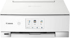 Canon PIXMA TS8351a Drucker Farbtintenstrahl Multifunktionsgerät DIN A4 (Scanner, Kopierer, 4.800 x 1.200 dpi, 6 separate Tinten, USB, WLAN, AirPrint, Duplexdruck, 2 Papierzuführungen, 5 GHz), weiß