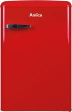 Amica KGC 15632 T Retro Kühl-/Gefrierkombination / Ice Blue (Türkis) / 144cm (H) x 55cm (B) x 62cm (T) / Retro-Design / Kühlschrank mit Gefrierfach