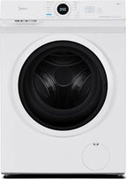 Midea MF10EW80B Waschmaschine / 8kg / 1400 U/Min/EEK A/Inverter Quattro Moto/Dampffunktion/Grosse Trommel/Slim Design/Nachlegefunktion/Kindersicherung/AquaStop, Weiß