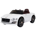 HOMCOM Kinder-Elektroauto Bentley GT lizenziert mit Fernbedienung Weiß