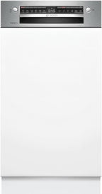 Bosch SPV2IKX10E Serie 2 Smarter Geschirrspüler vollintegriert, 45 cm breit, Besteckkorb, Extra Trocknen auf Knopfdruck, InfoLight roter Lichtpunkt am Boden, AquaStop Schutz gegen Wasserschäden, Weiß