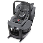 Recaro Kinderautositz Salia Elite inkl. Babyschale (Gewicht 2,9 kG), 360 Grad drehbar, I-Size, 0-18 kg, 40-105 cm, max. 4 Jahre, mit visuellen Indikatoren, Prime Silent Grey