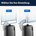 De'Longhi Pinguino PAC EL112 CST mobiles Klimagerät mit Abluftschlauch, Klimaanlage Für Räume bis 110 m³, Luftentfeuchter, Ventilationsfunktion, 24h-Timer, Schwarz