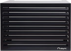 Qventi Abdeckung für Klimaanlage - Anthrazit/Grau - Aluminium - Schutzgitter - Verkleidung - Einfache Montage - Größe S - Außenmaße (LxBxH): 100 x 50 x 75 cm