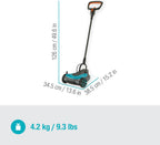 Gardena Akku-Rasenmäher HandyMower 22/18V P4A Ready-To-Use Set: Handrasenmäher, für Rasenflächen bis zu 50 m², Schnitthöhenverstellbar, inkl. 18V P4A Akku (14620-20)