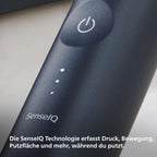 Philips Sonicare DiamondClean Prestige 9900 – Elektrische Zahnbürste mit SenseIQ, A3 Premium-All-in-One-Bürstenkopf und Ladeetui in Mitternachtsblau (Modell HX9992/12)