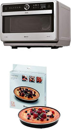 Bauknecht Jet Chef MW 179 IN Edelstahl 5in1-Multifunktionsmikrowelle/ 1000 W/ 33 L Garraum/Heißluft 1500 Watt/ Quartz Grill 1200 W/DualCrisp/ Dampfgaren/Schmelz- und Schnellauftau-Funktion