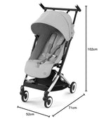CYBEX Gold Kinderwagen Libelle mit One-Pull Harness, Von ca. 6 Monaten bis ca. 4 Jahre (max. 22 kg), Ultraleicht (nur 6 kg), Almond Beige (Beige mit taupefarbenem Rahmen)
