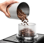De'Longhi Rivelia EXAM440.55.W Kaffeevollautomat mit LatteCrema Milchsystem, Wechselbarer Bohnenbehälter, 16 Kaffee- & Milchgetränke auf Knopfdruck, Extra-Shot-Funktion, 3,5 Touch-Display, Weiß