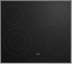 Beko BBSM12340X Einbau-Backofen-Set, zwei autarke Geräte: Induktionskochfeld mit 4 Kochzonen, Backofen mit 8 Heizarten, 72 l Garraum-Volumen, Kindersicherung, Sensortasten, Schwarz/Edelstahl