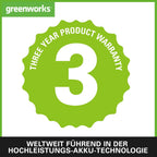 Greenworks 48V(2x24V) Akku Laubsauger / Laubblser mit Schultergurt, bürstenloser Motor, 322 km/h, 9 m/min, 45L Fangsack, zwei 4Ah Batterien & Ladegert, 3 Jahre Garantie GD24X2BVK4X