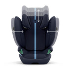 CYBEX Gold Kinder-Autositz Solution G i-Fix, Für Autos mit und ohne ISOFIX, Ab ca. 3 bis 12 Jahre (100 - 150 cm), Ab ca. 15 bis 50 kg, Lava Grey