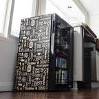 Getränkekühlschrank | Freistehender Kühlschrank für 126 Dosen mit Glastür mit Scharnier rechts | Mini-Getränkekühlschrank, perfekt für Bier, Wein, Limonade und kühlere Getränke