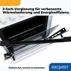 Exquisit Standherd, Standherd 50 cm Breite, Massekochfeld, einfach zu bedienen, 48 l Garraum, Elektro-Standherd 50 cm, EH9-3-090 weiss