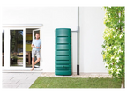 4rain Regentonne »SLIM«, 650 Liter Volumen, inklusive Auslaufhahn und Windsicherung
