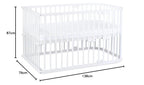 babybay Original Beistellbett aus massivem Buchenholz / kompakt & verwandelbar / Kinderbett Höhe stufenlos verstellbar & umweltfreundlich / mitwachsendes Babybett (weiß lackiert) / inkl. Matratze