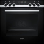Siemens EQ522IA01, Einbauherd-Set, Bestehend aus HE517GBS4 Herd, 60 x 60 cm, 3D Heißluft, Selbstreinigung, Clip Auszug & EI645CFB6E Induktionskochfeld, Bräterzone, powerBoost, Edelstahl Rahmen
