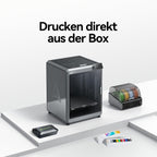 Creality K2 Plus Combo 3D-Drucker, 16-Farben Multimaterial-Druck, 350³mm XXL-Bauraum, Servo-Direktantrieb, Dual-KI-Kameras, Ultra-Leise