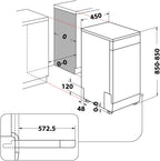 Bauknecht BK6FC11BS7A0X Vollintegrierbarer Geschirrspüler (45 cm)/ ActiveDry/Sensorprogramm/PowerClean/Besteckschublade/Hygiene-Programm/Vollwasserschutz/Multizone/Startzeitvorwahl