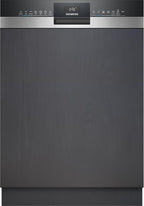 Siemens SN43ES14VE, iQ300 Smarter Geschirrspüler, Unterbau-Spülmaschine mit Besteckschublade, 60 cm, automatische Türöffnung dank autoOpen dry, besonders leise mit iQdrive-Motor, aquaStop, Edelstahl