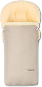 Hofbrucker Lammfell-Fußsack Putzi Kinderwagen, Buggy/Winterfußsack wind- & wasserabweisend/Warmer Fußsack Oberteil abnehmbar/echtes Lammfell/Made in Germany