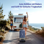 AAOBOSI Compressor Cool Box 36 L, Cool Box Car with WiFi App Control, 12/24 V and 100-240 V Electric Cool Box, up to -20 °C for Car, Truck, Boat, Motorhome, Camping, Double Zone