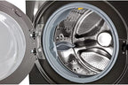 LG F4WV7080, Klasse A, Frontlader-Waschmaschine 8 kg, 1400 U/Min, AI Direct Drive, Wi-Fi, Tiefenreinigung mit Dampf, Große Kapazität, TRIPLE A, Außentür aus Sicherheitsglas, 62 x 60 x 85 cm ꟷ Weiß