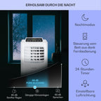 Klarstein Klimaanlage, 4-in-1 Klimagerät, Entfeuchter, Ventilator & Nachtmodus, Mobile Klimaanlage mit Abluftschlauch, App-Steuerung, Air Conditioner für Räume bis 44 m², 9000 BTU, Weiß