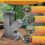 Sonnewelt Raketenofen Fire Gusseisen Stove Grillplatte