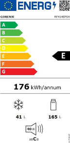 Gorenje N 619EAW4 Kühl-Gefrier-Kombination / LED Display / 186 cm / 300 l / NoFrostPLus / Gemüsefach mit Feuchteregler / FastFreeze / weiß