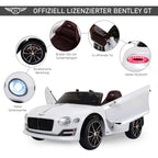 HOMCOM Kinder-Elektroauto Bentley GT lizenziert mit Fernbedienung Weiß
