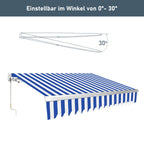 Sonnewelt Gelenkarmmarkise mit manueller Kurbel