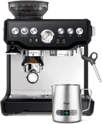 Sage - The Barista Express - Kaffeemaschine mit manuellem Milchaufschäumer & integriertem Mahlwerk - 16 Mahlgradeinstellungen, automatisches Mahlen, individueller Milchschaum - Schwarzer Trüffel