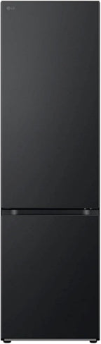 LG GBV22NCCEP Kühl-/Gefrierkombination – Smart Inverter Compressor, Total No Frost, Modern Flat Door Design, Matt Schwarz Metallic, Energieeffizienz A
