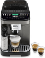 De'Longhi Magnifica Evo ECAM 292.81.B Kaffeevollautomat mit LatteCrema Milchsystem, 7 Direktwahltasten für Cappuccino, Espresso und weitere Kaffeespezialitten, 2-Tassen-Funktion, Schwarz