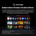 XIAOMI A Pro, 55" (140 cm), 4K UHD QLED, Smart TV, Google TV, Triple Tuner DVB-C/S/S2/T/T2, HDR10+, Game Boost 120Hz, MEMC, Sprachsteuerung mit, 2+8GB, Kompatibel mit Apple Airplay & Google Cast