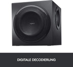 Logitech Z906 5.1 Sound System, Lautsprecher mit 1000 Watt Surround Sound, THX, Mehrere Audio-Eingänge, Fernbedienung, EU Stecker, PC/PS4/Xbox/Stereo-Anlage/TV/Smartphone/Tablet - Schwarz