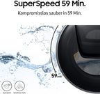 Samsung WW80T554ATW/S2 Waschmaschine, 8 kg, 1400 U/min, Ecobubble, AddWash, WiFi-SmartControl, Hygiene-Dampfprogramm, Weiß
