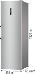 Gorenje R 619 DAXL6 Kühlschrank/AdaptTech/FreshZone/Schnellkühlfunktion/Umluft-Kühlsystem/LED Display / 398l / 185cm / EEK D/Edelstahl