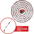 Einhell Akku-Teleskop-Heckenschere GE-HH 18/45 Li T-Solo Power X-Change (Li-Ion, 18 V, 45 cm Schwertlnge, Messer aus diamantgeschliffenem Stahl, ohne Akku und Ladegert)