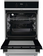 Gorenje GEIT5C61SPG Standherd mit Induktionskochfeld, 50 cm, 70 Liter,Silber, PerfectGrill, AirFry, FrozenBake, Pizza Mode 300°C, AquaClean, Made in Europe, inox