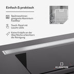 Klarstein Downdraft-Dunstabzugshaube, Versenkbare Abzugshaube, Leise Dunstabzugshauben mit Filter, Dunstabzugshaube 60cm, Umluft/Abluft Dunsthaube mit 10 Stufen, Dunstabzug 576 m³/h Luftstrom