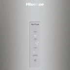 Hisense RB327N4AD2 Kühl-Gefrierkombination/ NoFrostPlus/ Multiflow 360°/ HolidayMode/ FreshZone/ 182,4 cm/ Kühlteil 171 l/ Gefrierteil 85 l/ 41 dB/ 287 kWh/ Jahr/ Edelstahl-Look