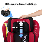 Reecle 360 Drehbar i-Size Kindersitz mit ISOFIX 40-150 cm (0-36 kg) Reboarder, ab Geburt -12 Jahre, ECE R129