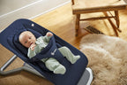 Ergobaby 3-in-1 Evolve Bouncer, Ergonomische Babywippe für Neugeborene ab Geburt bis zum Kleinkind, Babyschaukel mit Neugeboreneneinsatz (2,5 kg - 13,2 kg), Cream